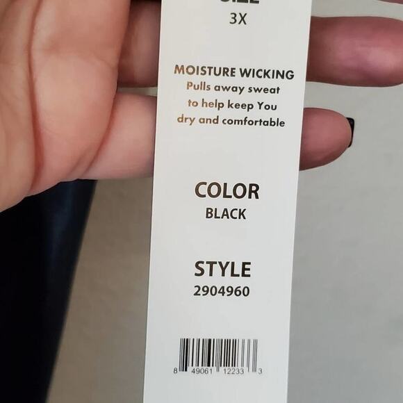 VOGO Athletica metallic active workout exercise athletic leggings plus size 3X - Picture 5 of 6